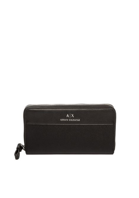 black logo wallet ARMANI EXCHANGE | 9480684R755-00020